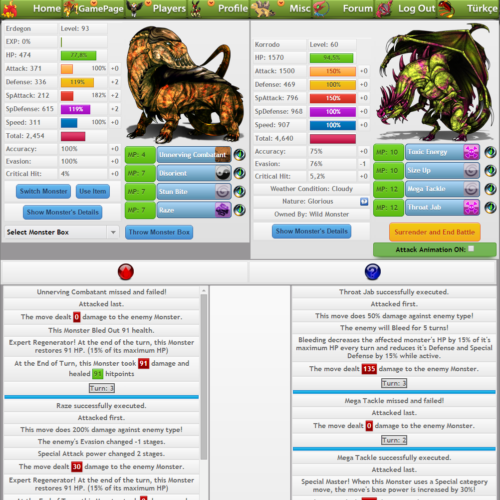 ✓ Monster MMORPG new monsters / update / V 2.6.1