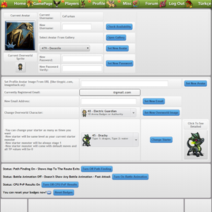 Control Panel - Change Avatar - Update Profile