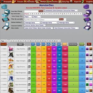 MonsterDex - Canavar Arama Sayfası