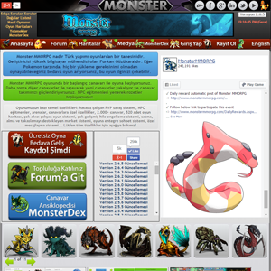 Monster MMORPG Oyunu Ana Sayfa Screenshot